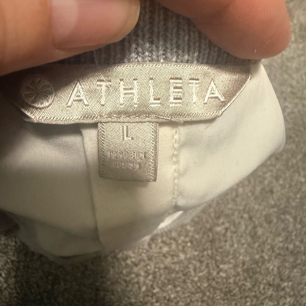 Athena Itinerary Gray Sleeveless Sweater Tank Sz L - Picture 4 of 5